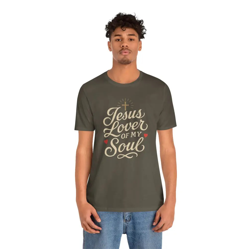 Jesus Lover of My Soul – Christian T-Shirt | Unisex Faith-Based Tee - T-Shirt