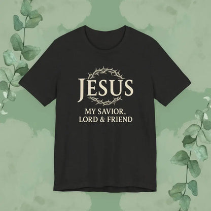 Jesus – My Savior Lord & Friend Christian T Shirt Black Heather / S T Shirt