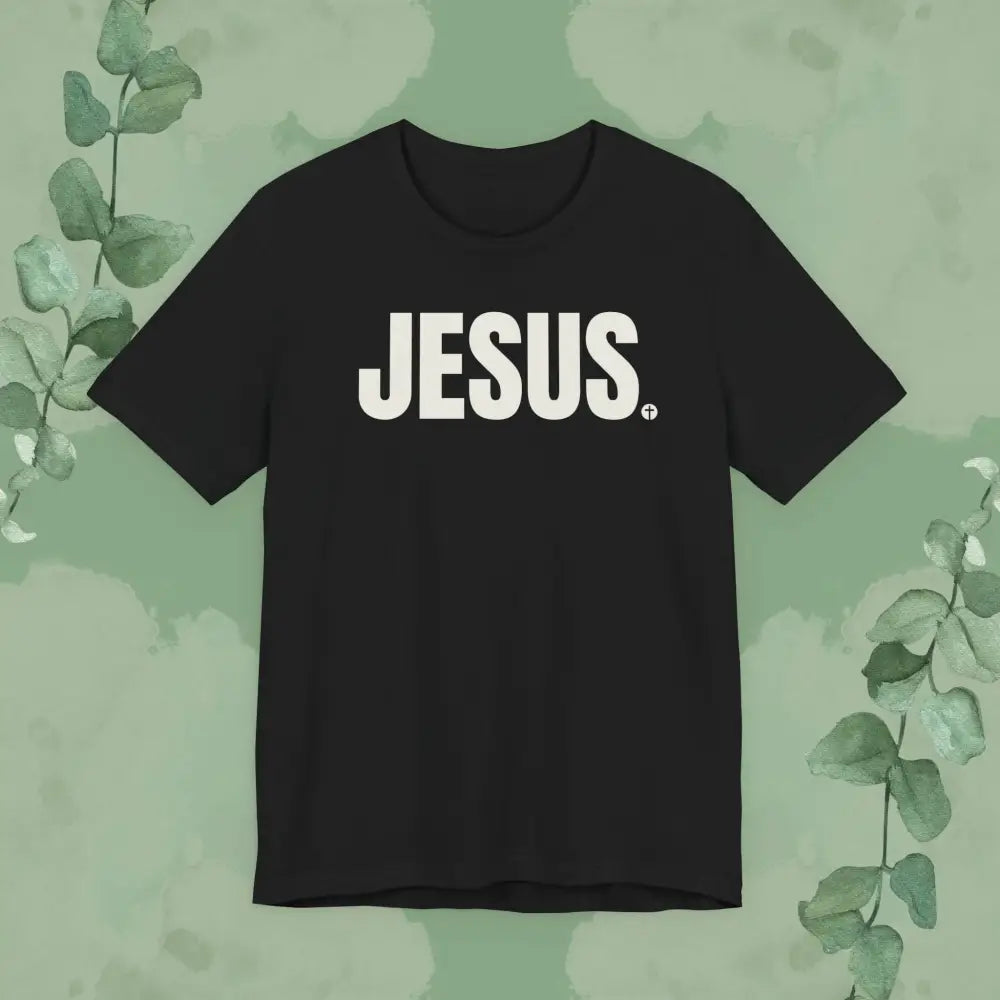 JESUS Period – Bold Christian T-Shirt with Cross Design | True Vine Design - Black / S - T-Shirt