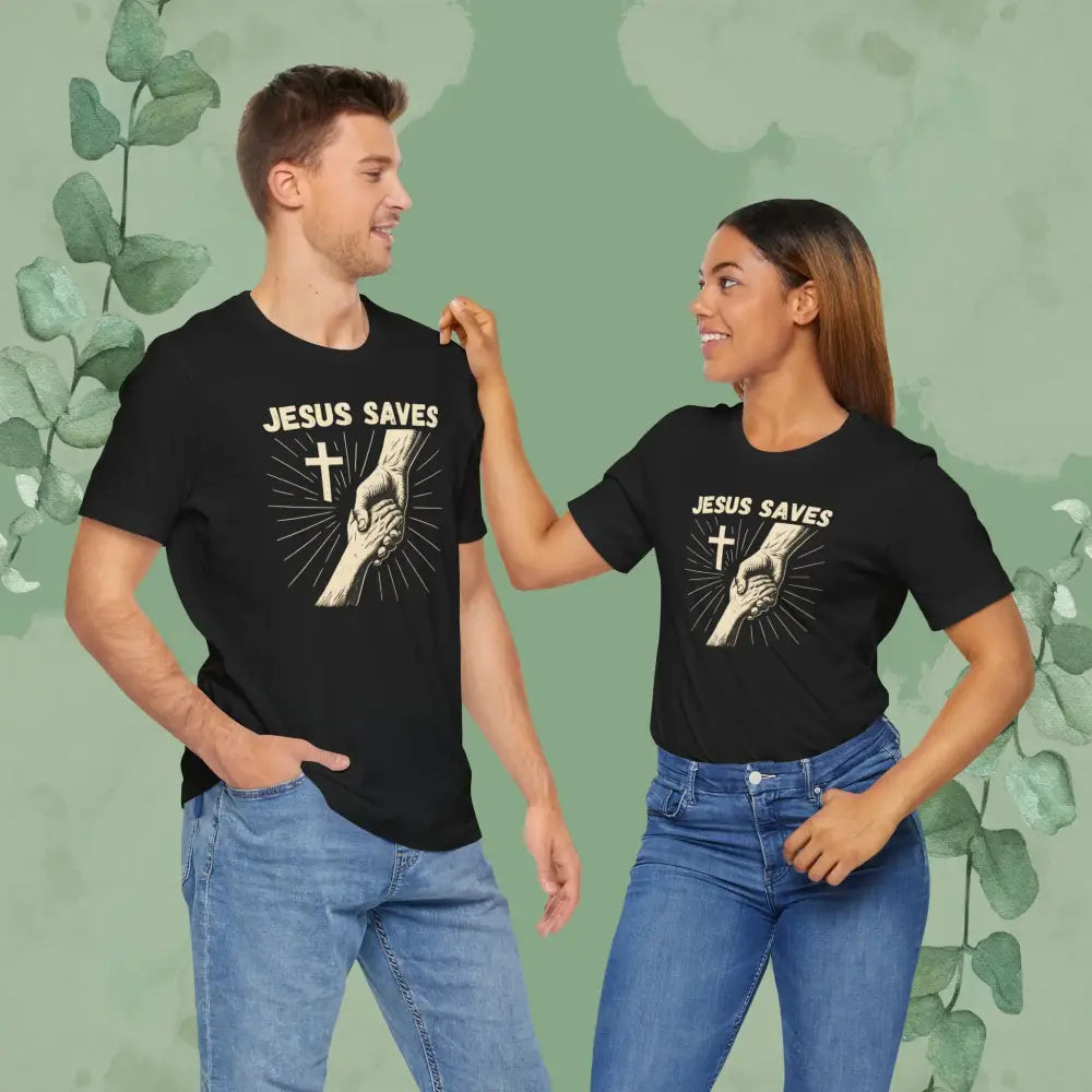 Jesus Saves – Hand of Salvation Christian T Shirt T Shirt