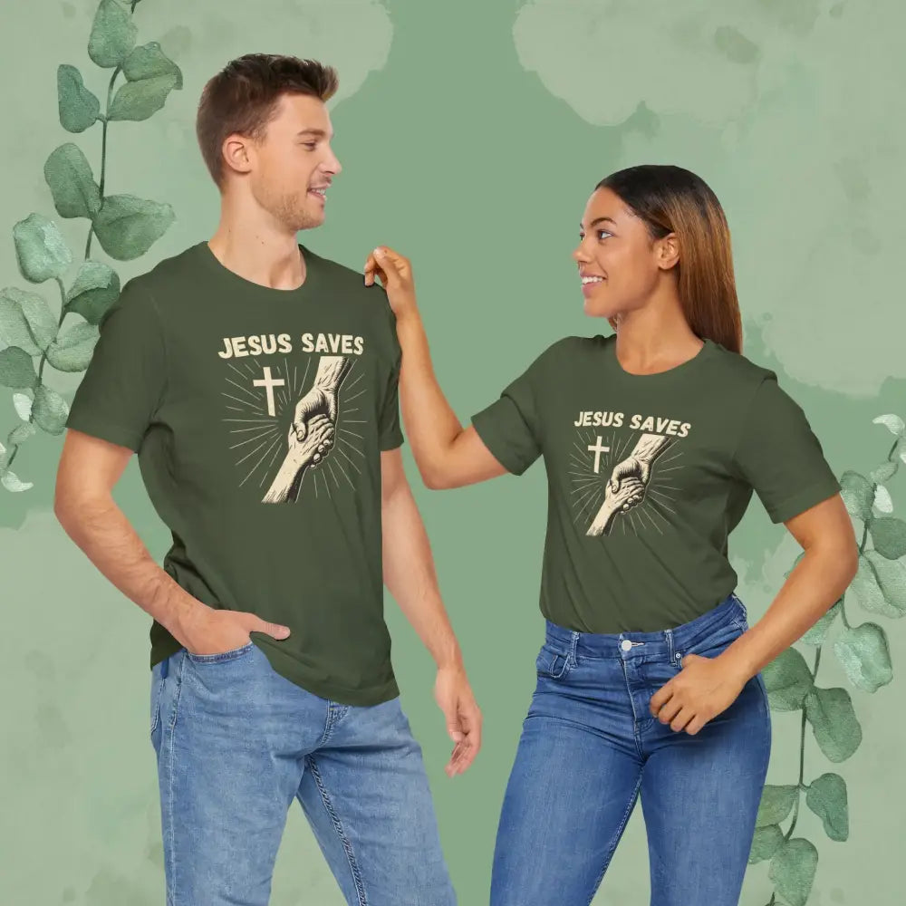 Jesus Saves – Hand of Salvation Christian T Shirt T Shirt