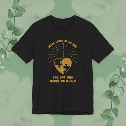 Jesus The One Who Makes Me Whole Tee - Black / S - T-Shirt