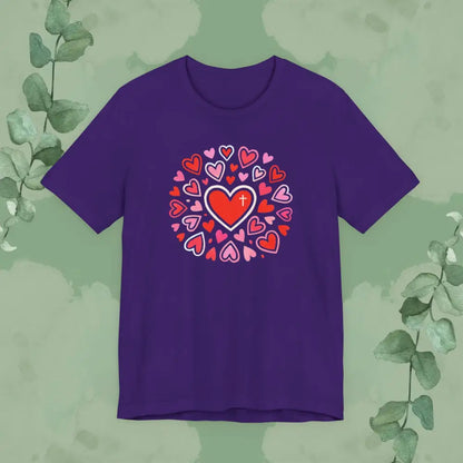 Love Flows Out from the Cross – Faith & Love Tee - T-Shirt