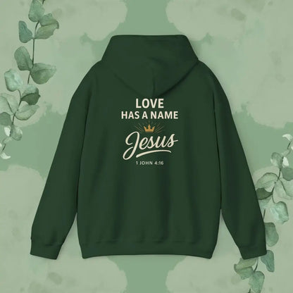 Love Has a Name – Jesus Hoodie - Hoodie