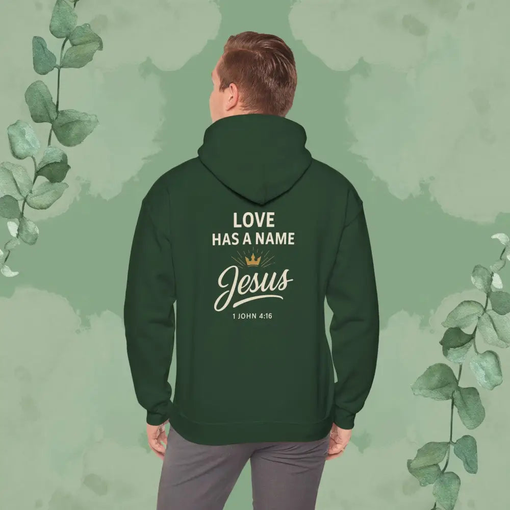 Love Has a Name – Jesus Hoodie - Hoodie
