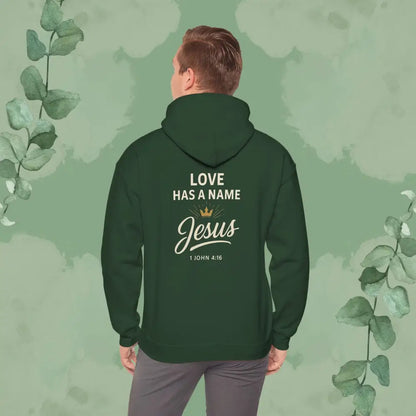 Love Has a Name – Jesus Hoodie - Hoodie