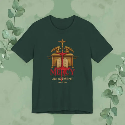 Mercy Over Judgment – James 2:13 Christian T-Shirt - Forest / S - T-Shirt