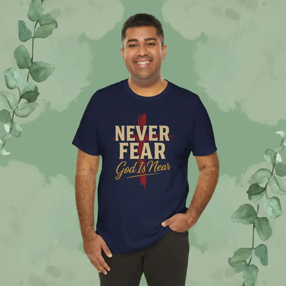 Never Fear God Is Near Christian T-Shirt - T-Shirt