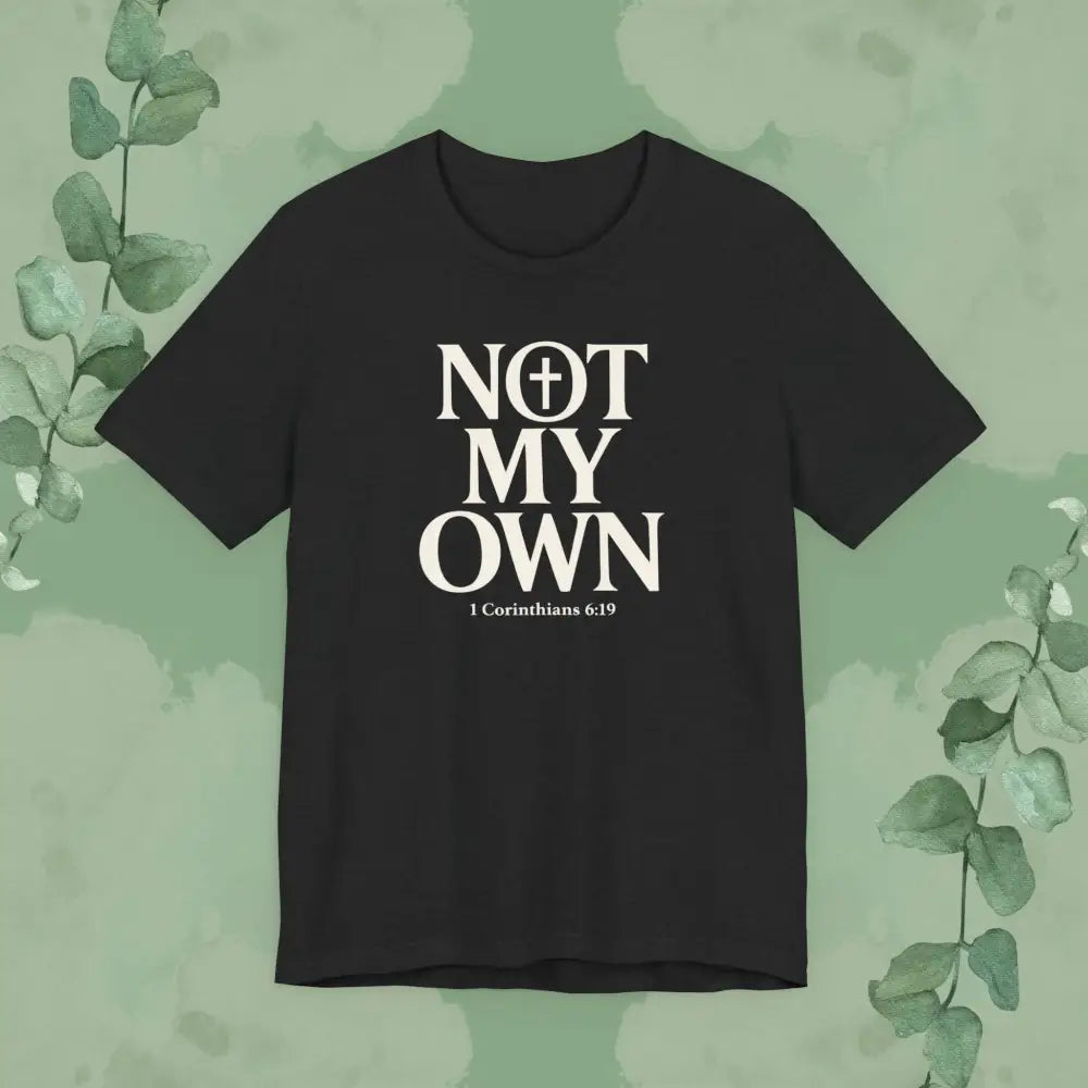 NOT MY OWN T-Shirt - Solid Black Blend / S - T-Shirt