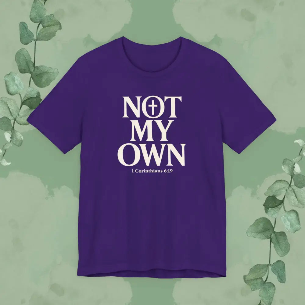 NOT MY OWN T-Shirt - Team Purple / S - T-Shirt