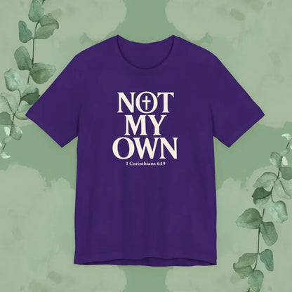 NOT MY OWN T-Shirt - Team Purple / S - T-Shirt