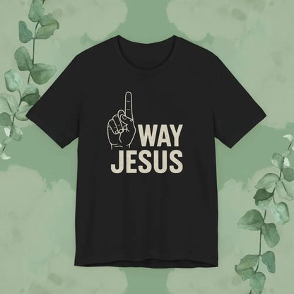 One Way Jesus T-Shirt - Black / S - T-Shirt