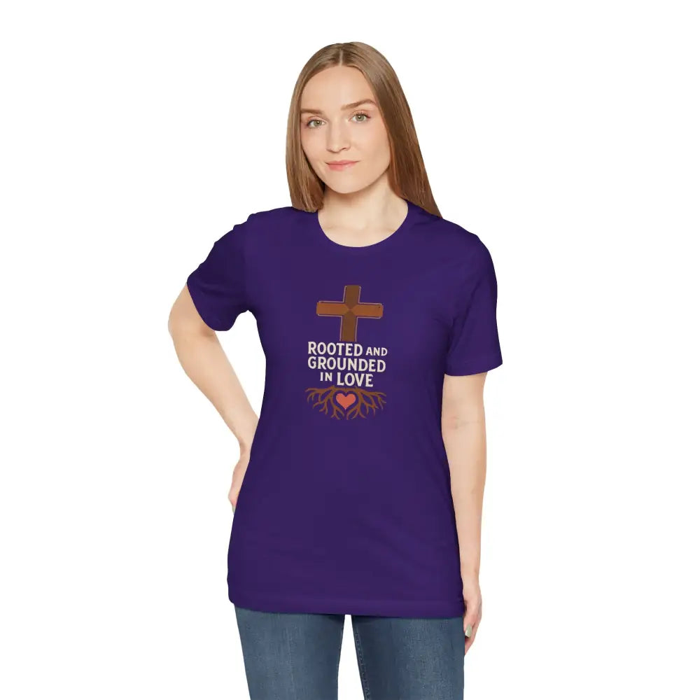 Rooted and Grounded in Love – Christian T-Shirt (Unisex Faith-Based Tee) - T-Shirt