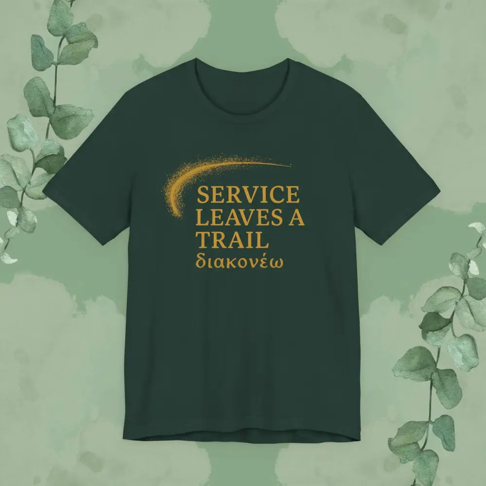 Service Leaves a Trail T-Shirt - Forest / S - T-Shirt