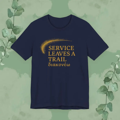 Service Leaves a Trail T-Shirt - Navy / S - T-Shirt