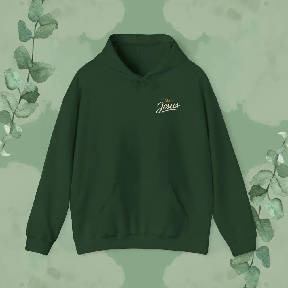 Strength Has a Name – Jesus Hoodie - Forest Green / S - Hoodie