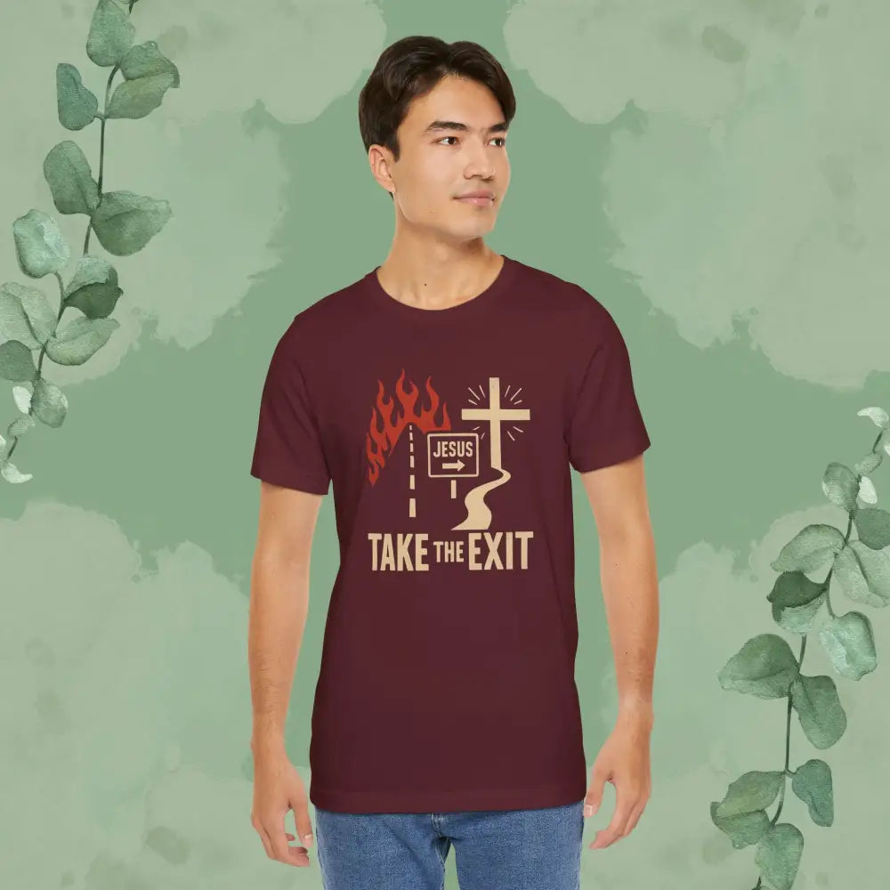 Take the Exit Christian T-Shirt | Bold Evangelistic Gospel Tee - T-Shirt