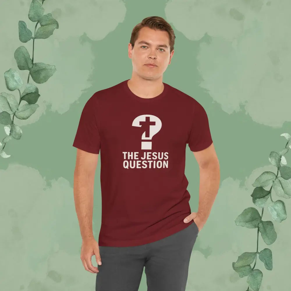 The Jesus Question Christian T-Shirt | Bold Evangelistic Conversation Starter - T-Shirt