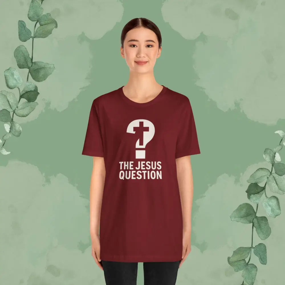 The Jesus Question Christian T-Shirt | Bold Evangelistic Conversation Starter - T-Shirt