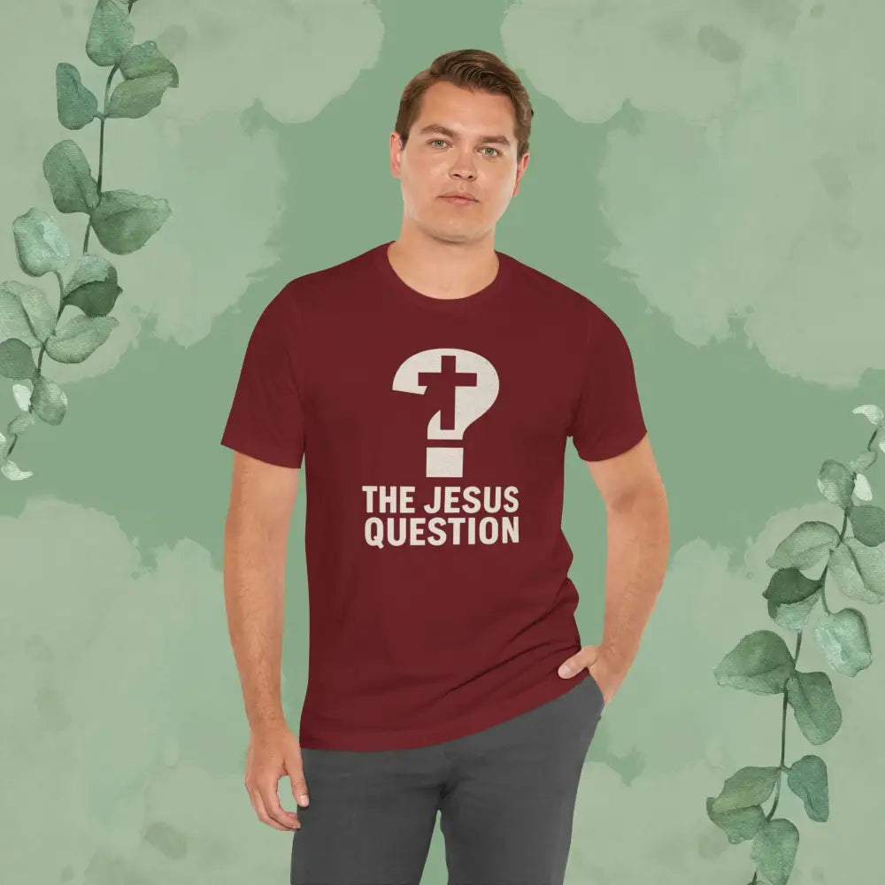 The Jesus Question Christian T-Shirt | Bold Evangelistic Conversation Starter - T-Shirt