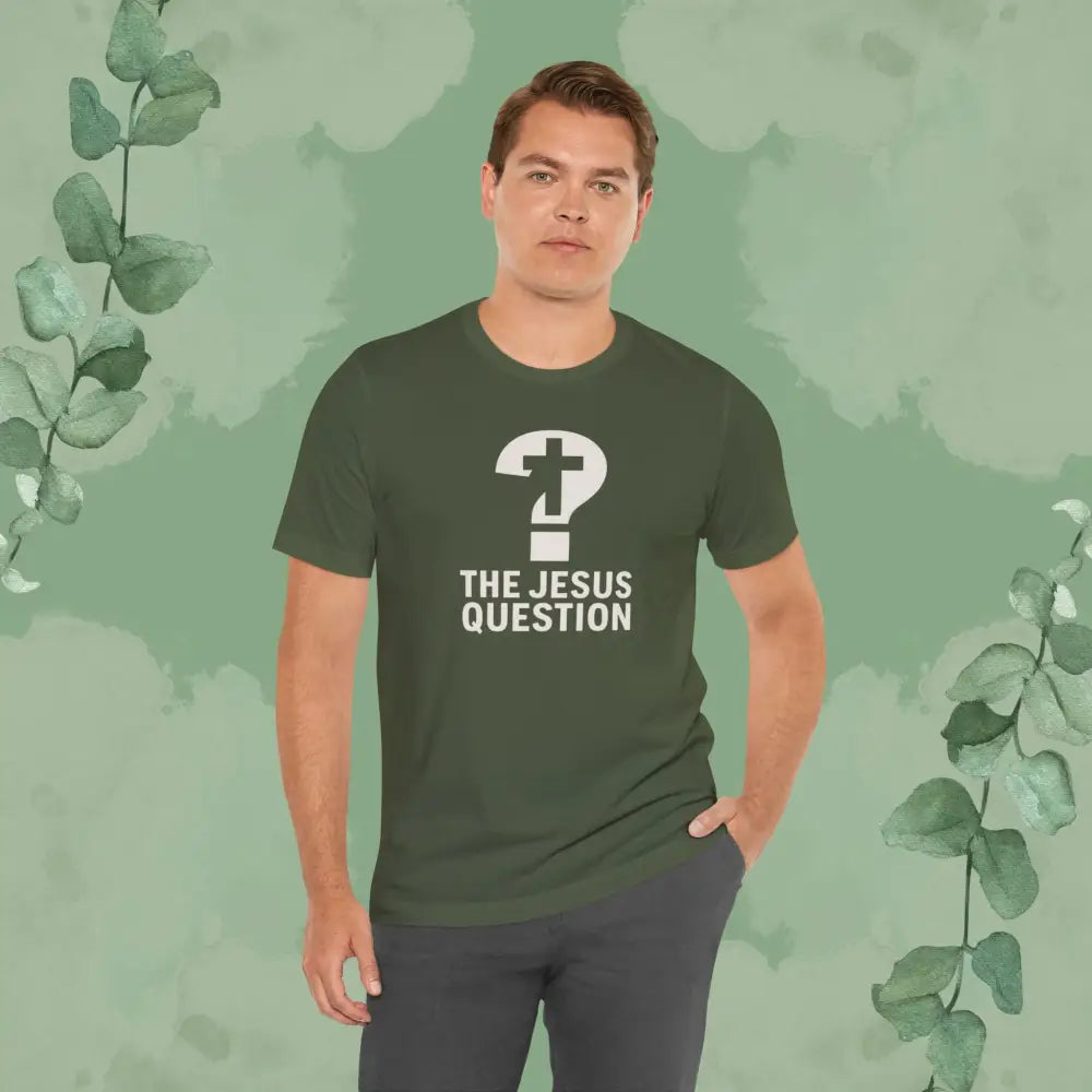 The Jesus Question Christian T-Shirt | Bold Evangelistic Conversation Starter - T-Shirt