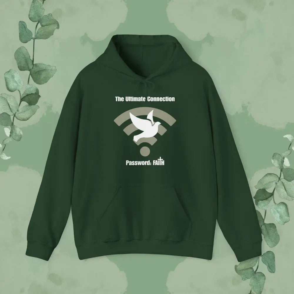 The Ultimate Connection – Password: FAITH Hoodie - Forest Green / S - Hoodie