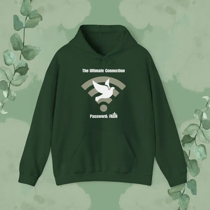 The Ultimate Connection – Password: FAITH Hoodie - Forest Green / S - Hoodie