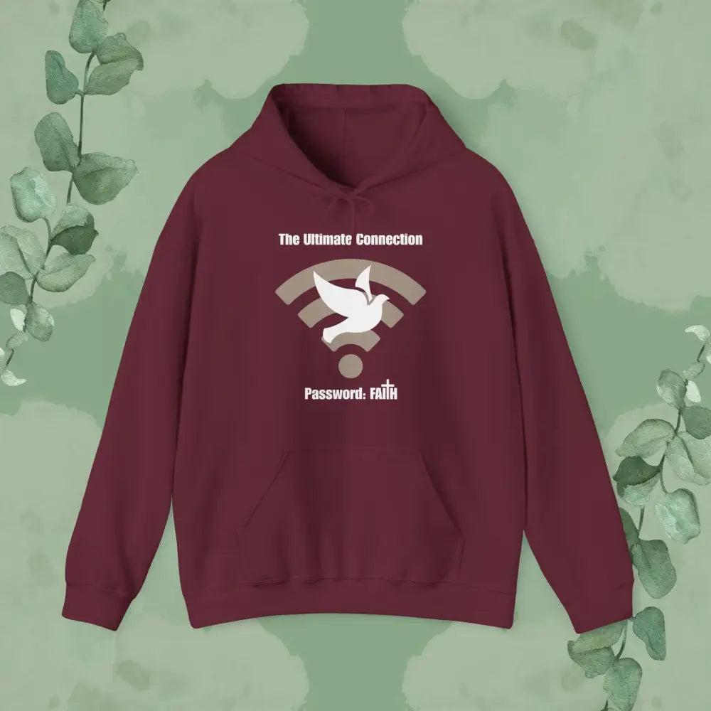 The Ultimate Connection – Password: FAITH Hoodie - Maroon / S - Hoodie